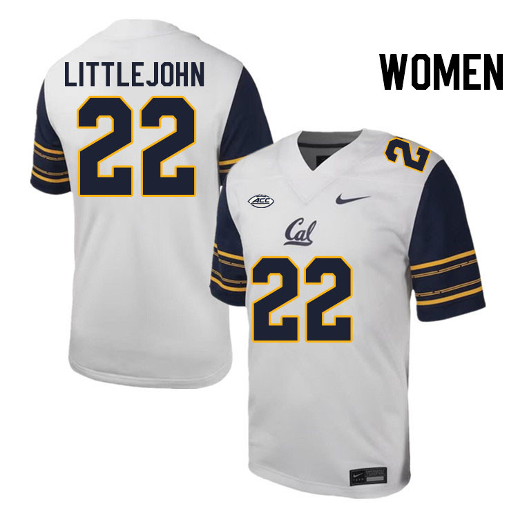 Women #22 Matthew Littlejohn California Golden Bears ACC Conference College Football Jerseys Stitche